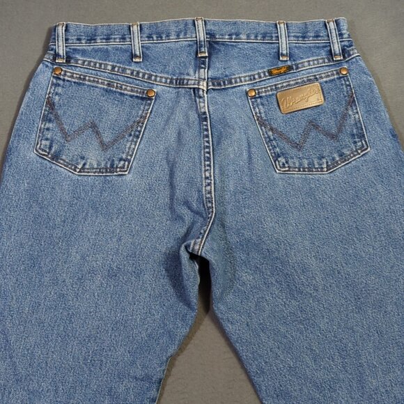 Wrangler Jeans Men's 36x30 Fits 34x30 Blue 13MWZ Cowboy Cut Western Cowboy Rodeo - Picture 4 of 10